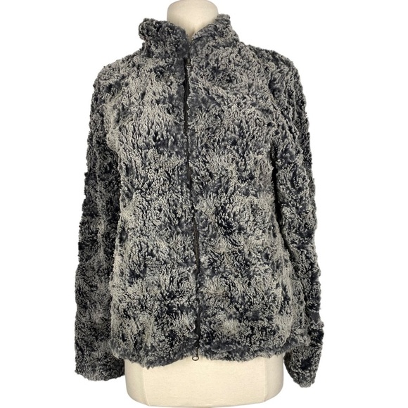 DYLAN Gray Faux Fur Jacket Small Gray - Picture 1 of 6